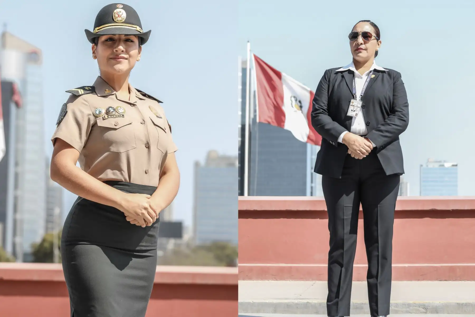 El Día de la Mujer Policía fue establecido mediante Resolución Directoral 868-2006-Dirgen PNP del 2006, en reconocimiento al invaluable aporte femenino a la función policial. En la toma, una oficial y una agente de seguridad del Estado.

Foto: ANDINA/MININTER