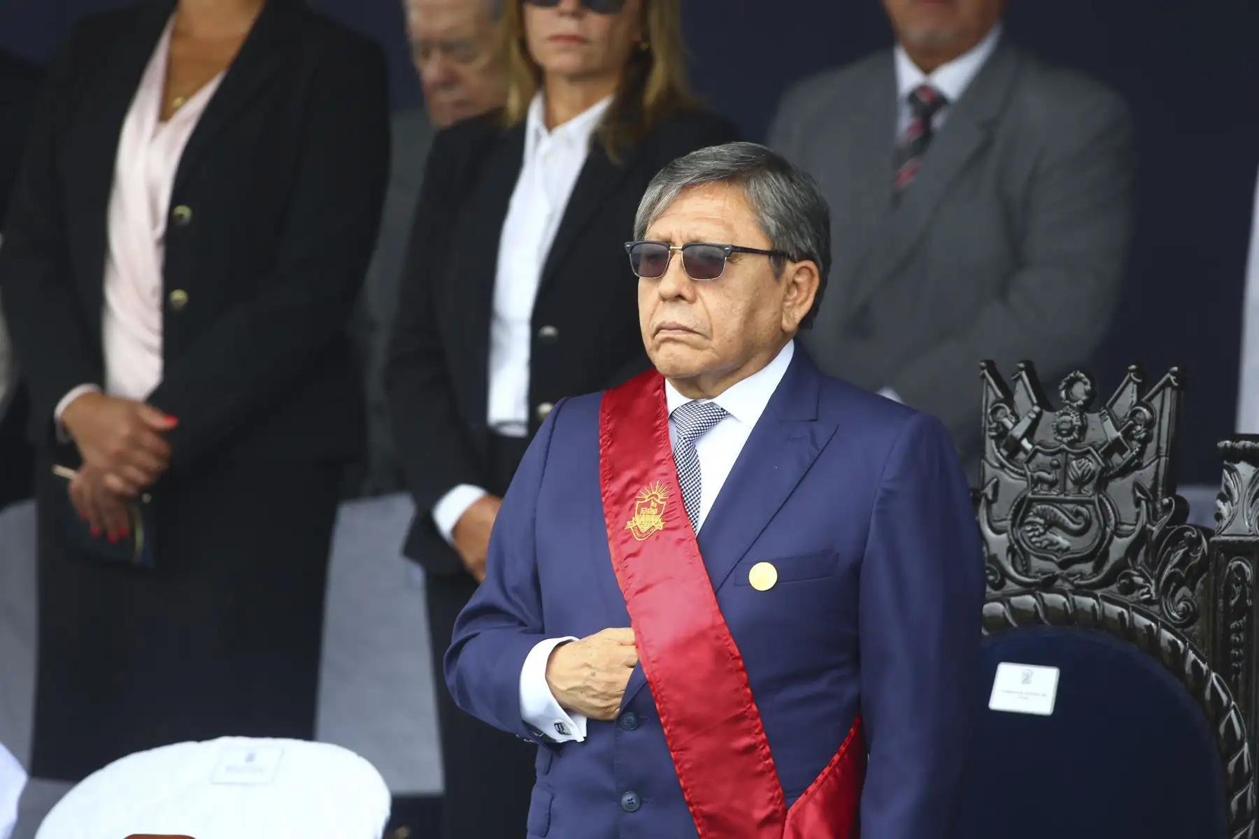 Con una ceremonia civico militar, la Marina de Guerra del Perú conmemora el 158 aniversario del Combate Naval de 2 de Mayo de 1866 en la plaza Cañón del Pueblo del Callao. La ceremonia es presidida por el Ministro de Defensa , Walter Astudillo Chávez y contó con la presencia de autoridades civiles y militares, entre ellos Comandantes Generales extranjeros.

Foto: ANDINA/Eddy Ramos