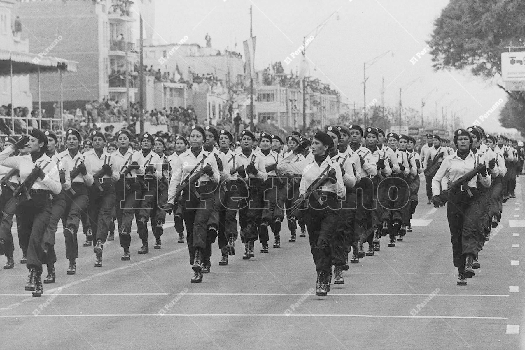 Lima- 1979 / Personal femenino de la Policía de Investigaciones del Perú. Foto: Archivo Histórico de El Peruano.