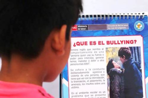 Minsa: especialistas explican cómo actuar frente a casos de bullying en menores. Foto: ANDINA/Difusión.