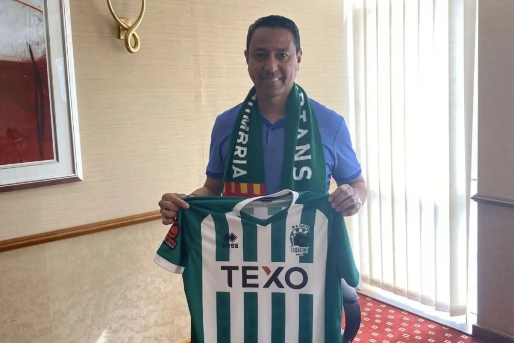 Nolberto Solano fue presentado como nuevo entrenador del Blyth Spartans |  Noticias | Agencia Peruana de Noticias Andina