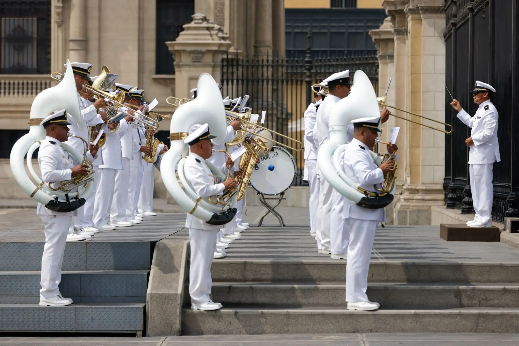 Tradicional cambio de guardia en Palacio de Gobierno. Foto: ANDINA/ Prensa Presidencia