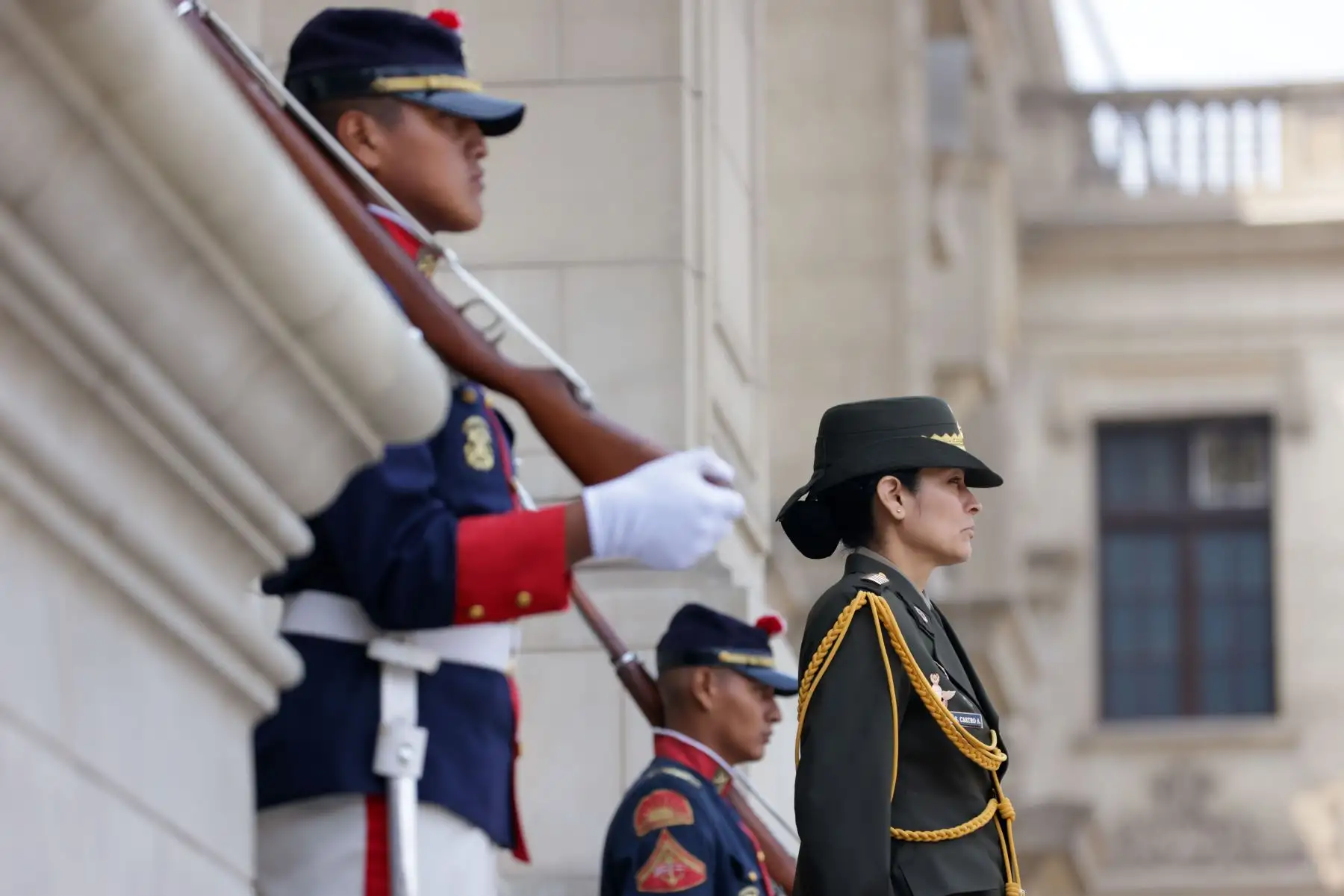 Tradicional cambio de guardia en Palacio de Gobierno. Foto: ANDINA/ Prensa Presidencia