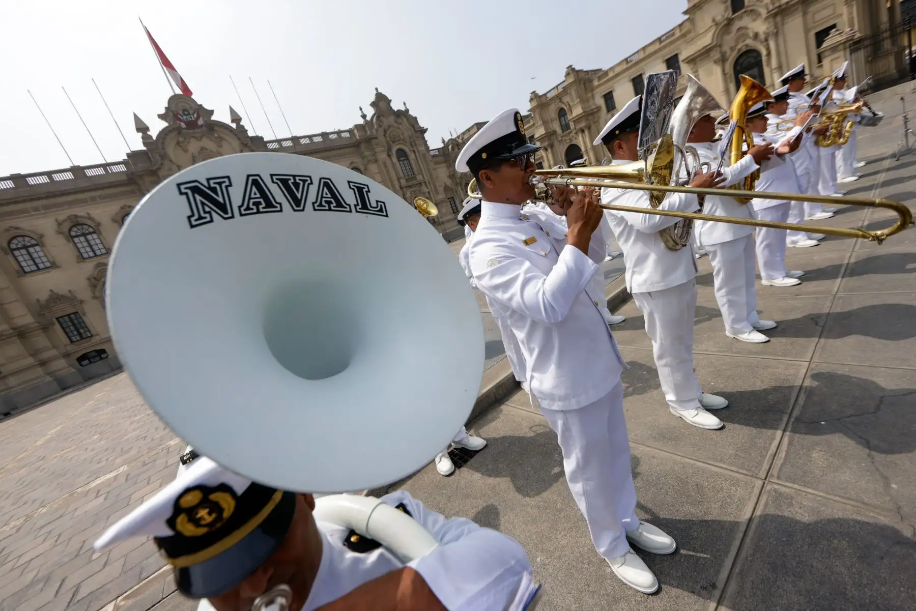 Tradicional cambio de guardia en Palacio de Gobierno. Foto: ANDINA/ Prensa Presidencia