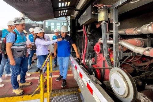 Metropolitano: ATU inspecciona patio taller norte para verificar mantenimiento de buses. Foto: ANDINA/Difusión.