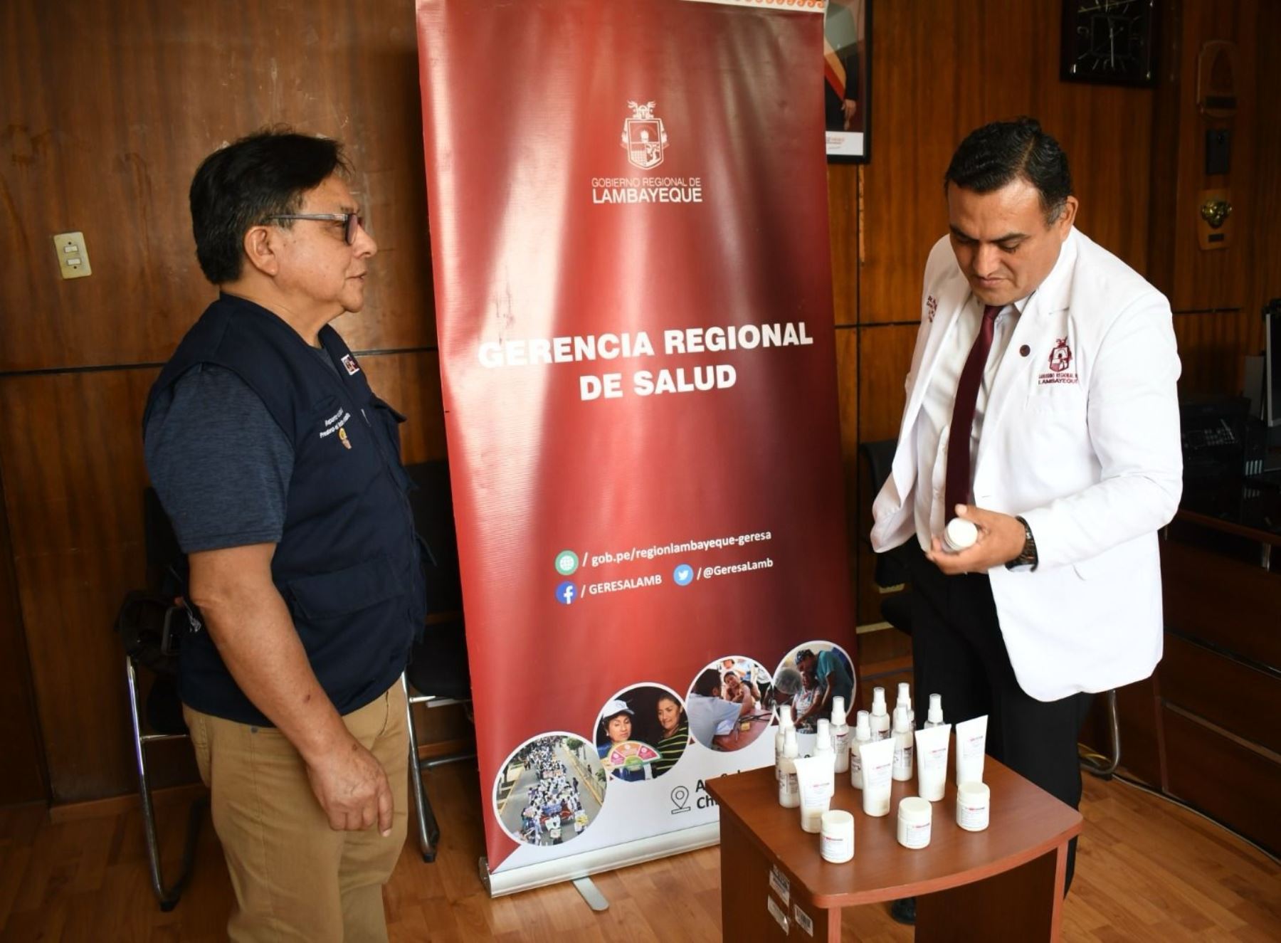 El Ministerio de Salud Incorporó al repelente en gel creado en el Hospital Regional Lambayeque en la lista de productos contra el dengue y que puede ser utilizado en diversas regiones del país. ANDINA/Difusión