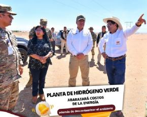 En la provincia y región Arequipa se instalará la primera planta de hidrógeno verde del Perú. Será en el distrito de La Joya y su construcción demandará una inversión de US$ 2,500 millones. ANDINA/Difusión