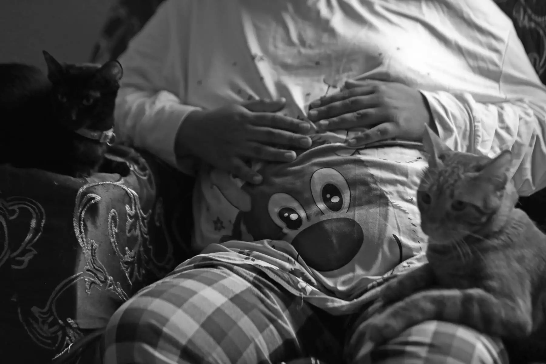 Esta joven de 16 años dentro de muy poco dará a luz a su primer hijo y se convertirá en madre. Le gusta mucho dibujar, y también los gatos. Al igual que muchas adolescentes embarazadas, ella se atiende y lleva sus consultas prenatal en el Servicio de Madre Adolescente del Hospital San Bartolomé. Foto: ANDINA/Daniel Bracamonte
