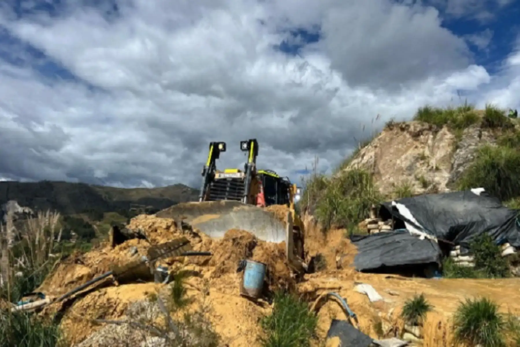 Operativo contra la minería ilegal en la regióna La Libertad. ANDINA/Difusión