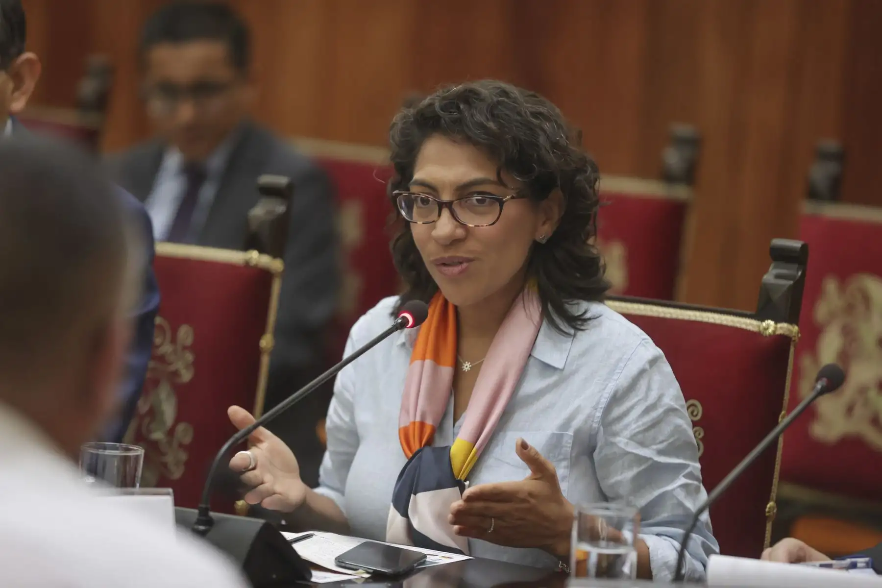 La jefa de Estado lideró reunión de trabajo con autoridades y representantes de la Cámara Peruana del Libro.
Foto: ANDINA/Prensa Presidencia