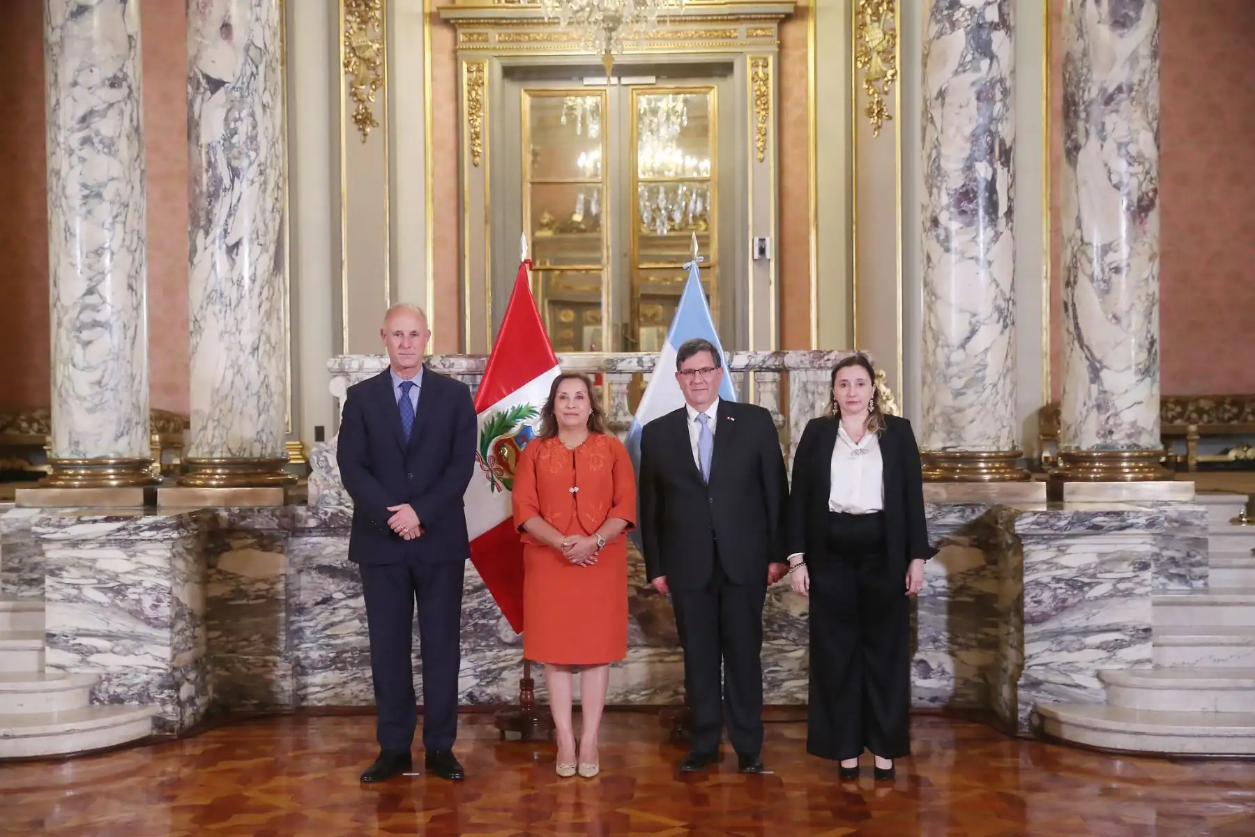 Ceremonia de presentación de cartas credenciales de embajadores residentes de Argentina y España.
Foto: ANDINA/Prensa Presidencia