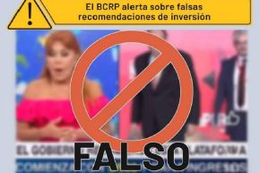 El Banco Central de Reserva del Perú alerta sobre videos falsos que utilizan su imagen para realizar recomendaciones de inversión fraudulentas. Foto: Cortesía.