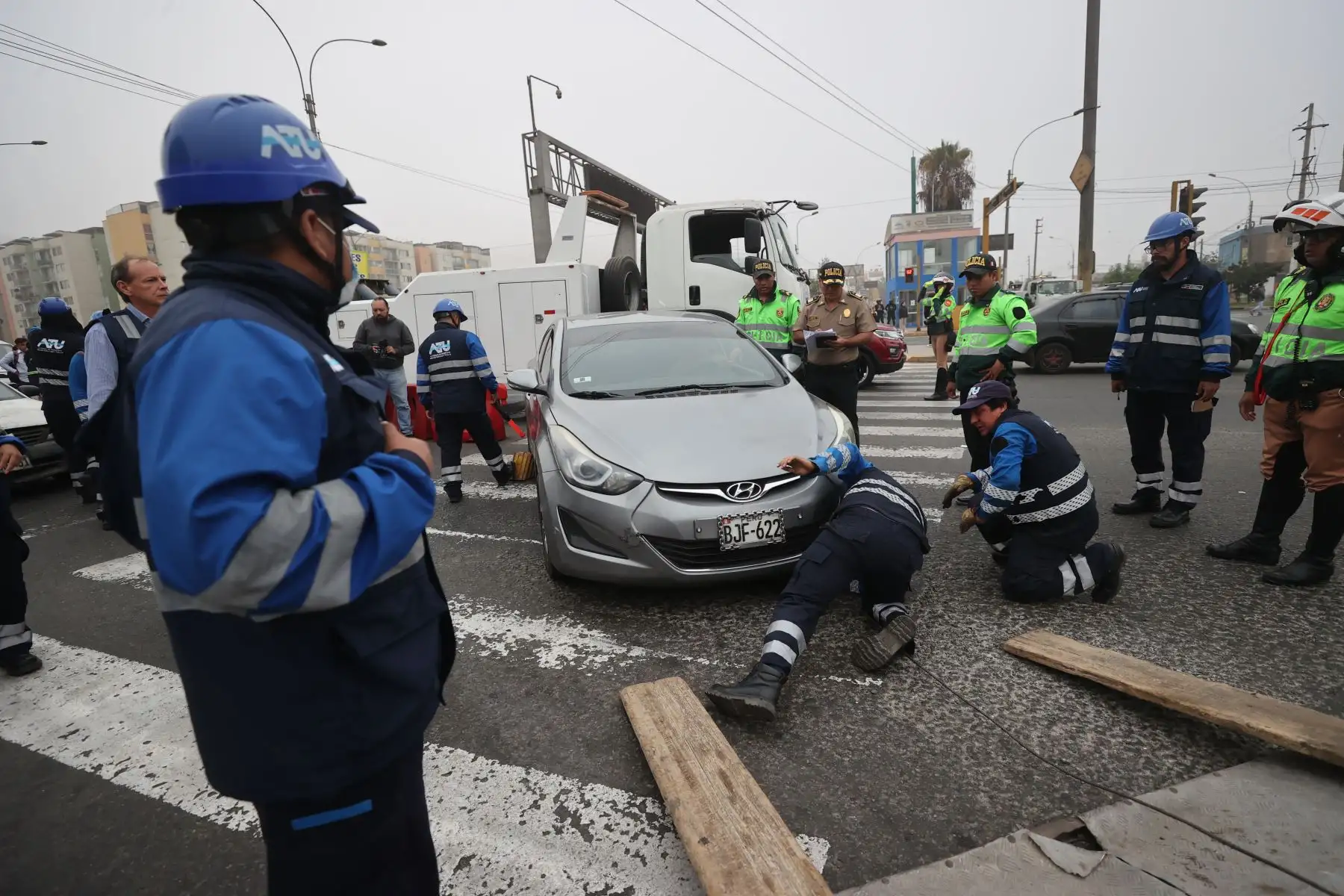 La ATU en conjunto con la Policía Nacional realizaron un megaoperativo en el distrito del Rímac contra el transporte informal.

Foto: ANDINA/Juan Carlos Guzmán Negrini