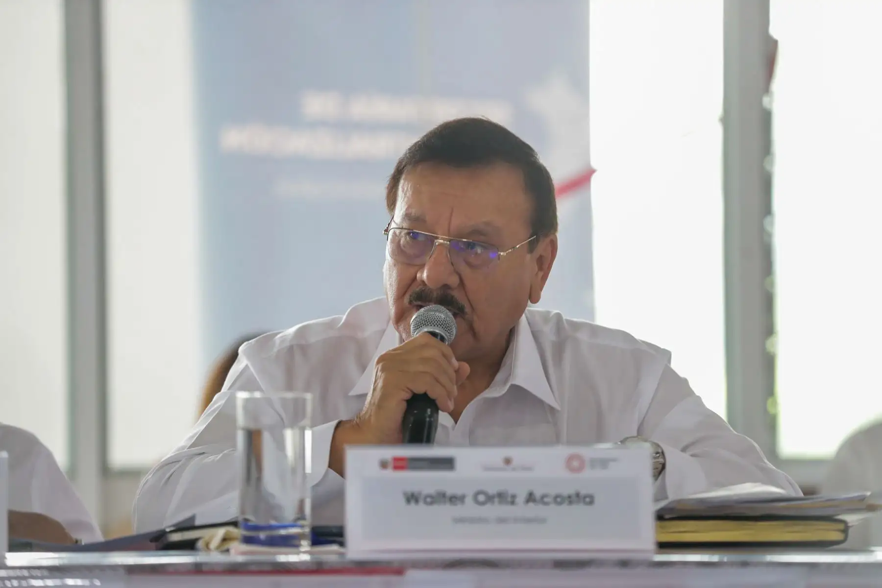 Desde Iquitos, el ministro del Interior, Walter Ortiz Acosta, participa en la mesa de trabajo "Articulación para el desarrollo y la reactivación económica de Loreto", junto al jefe del Gabinete y demás ministros. Foto: ANDINA/PCM