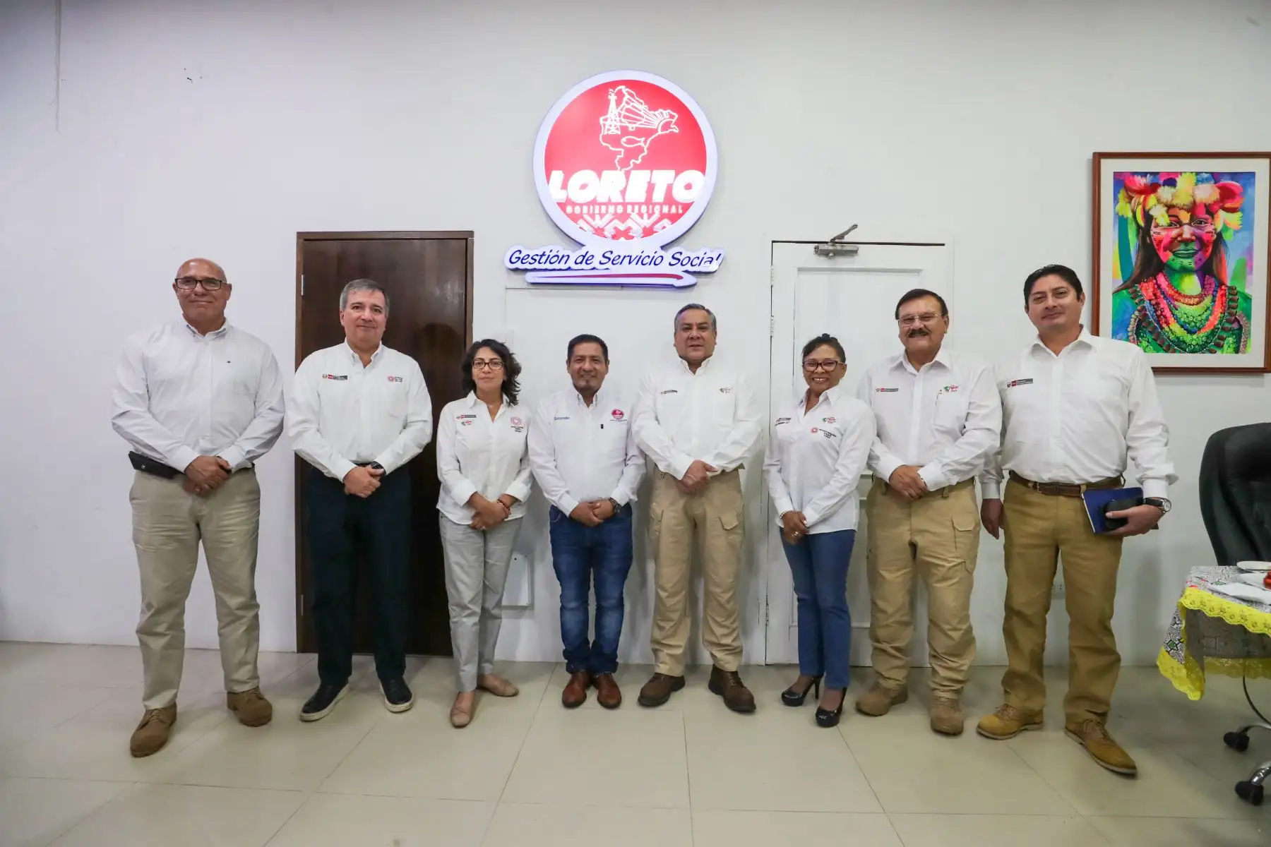 Se desarrolla en Iquitos la mesa de trabajo "Articulación para el desarrollo y la reactivación económica de Loreto", en donde participan el premier Gustavo Adrianzén y los titulares de los ministerios del Interior, Cultura, Transportes y Comunicaciones, y Mujer y Poblaciones Vulnerables, así como el gobernador regional y alcaldes del departamento. Foto: ANDINA/PCM