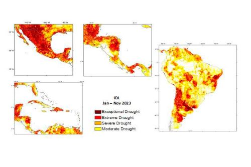 América Latina y el Caribe enfrentan devastador impacto climático en 2023, según OMM.