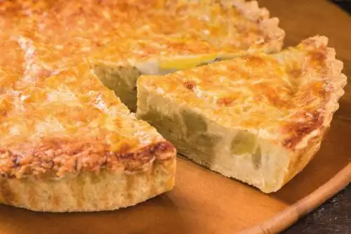 Pastel de alcachofas. Foto. Faceboo/ Pastelería "El Ombú"