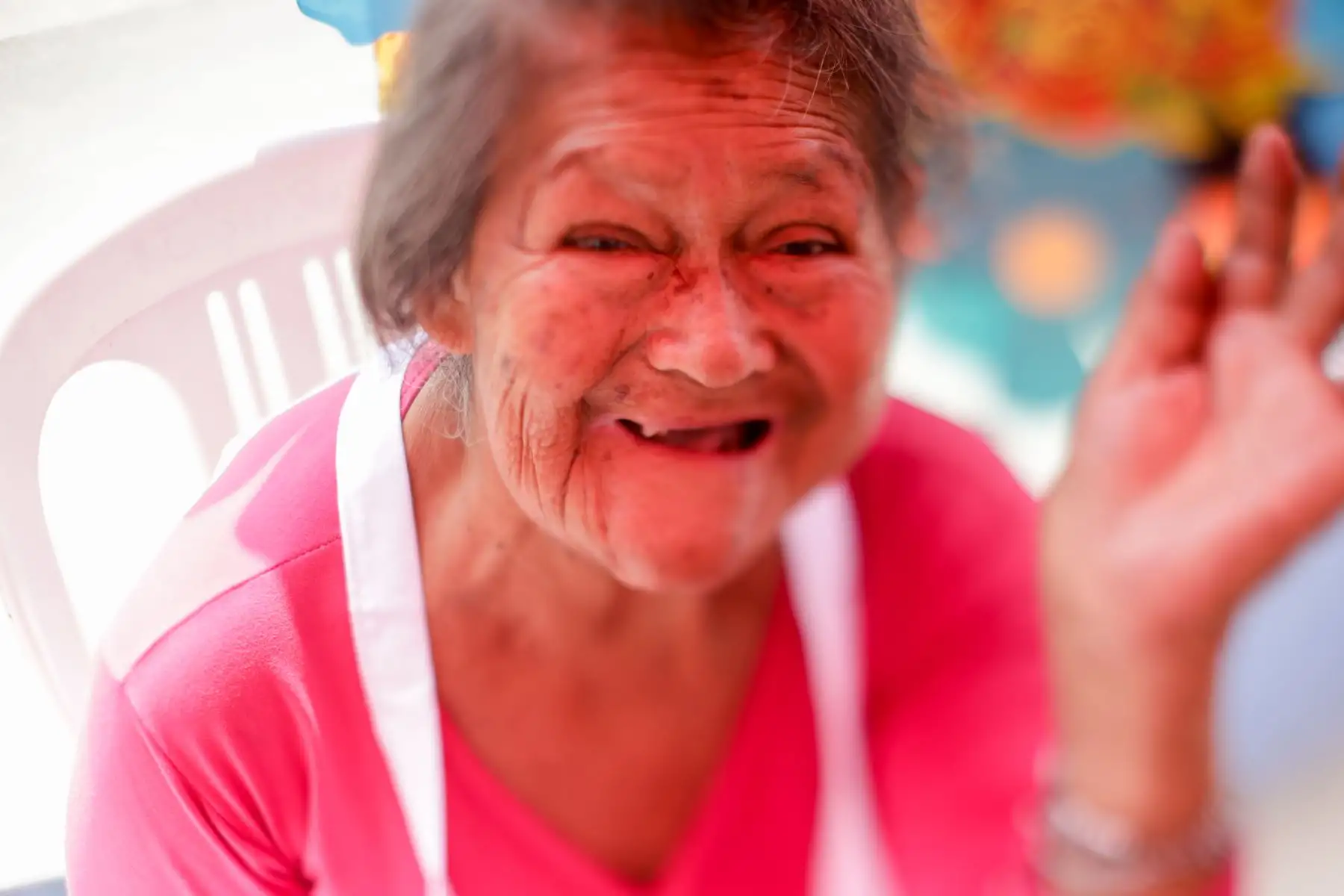 Vicenta León Dávila de 80 años. Con motivo del Día de la Madre, Pensión 65 reconoció a un grupo de madres del programa social, en el parque Túpac Amaru en San Juan de Lurigancho. Foto: ANDINA/Luis Iparraguirre