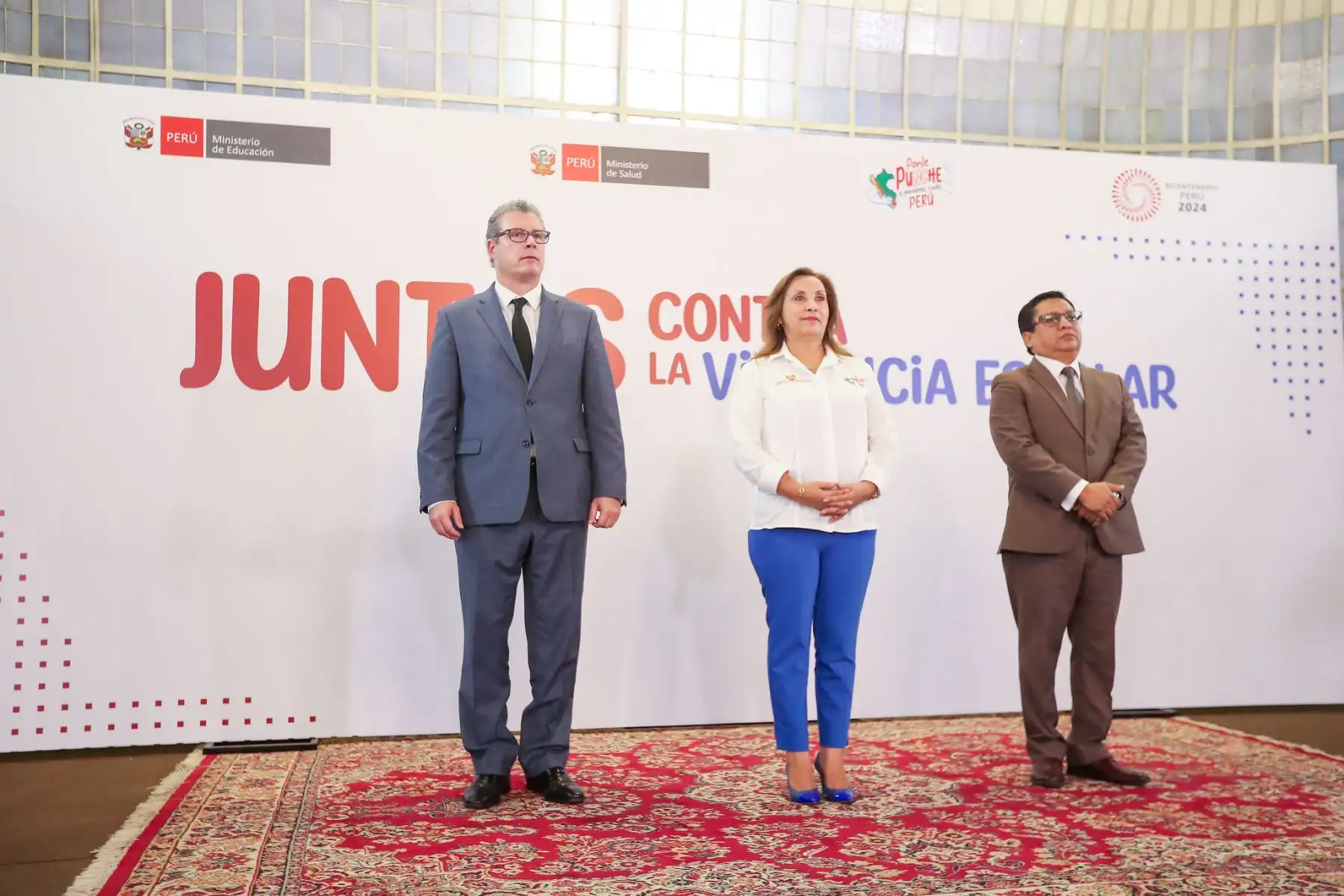 Firma de convenio de cooperación interinstitucional entre Ministerio de Educación y Ministerio de Salud.
Foto: ANDINA/Prensa Presidencia