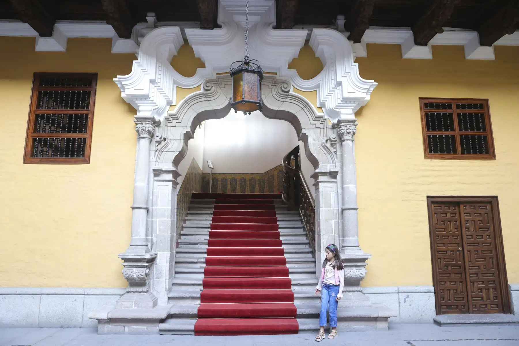 El palacio de Torre Tagle es un inmueble colonial del siglo XVIII  cuya arquitectura es de estilo barroco andaluz con influencia árabe. Foto: ANDINA/Melina Mejía