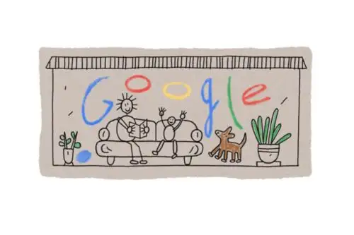 El doodle de Google por el Día de la Madre está visible en Chile, Perú, Colombia, Brasil, y otros.