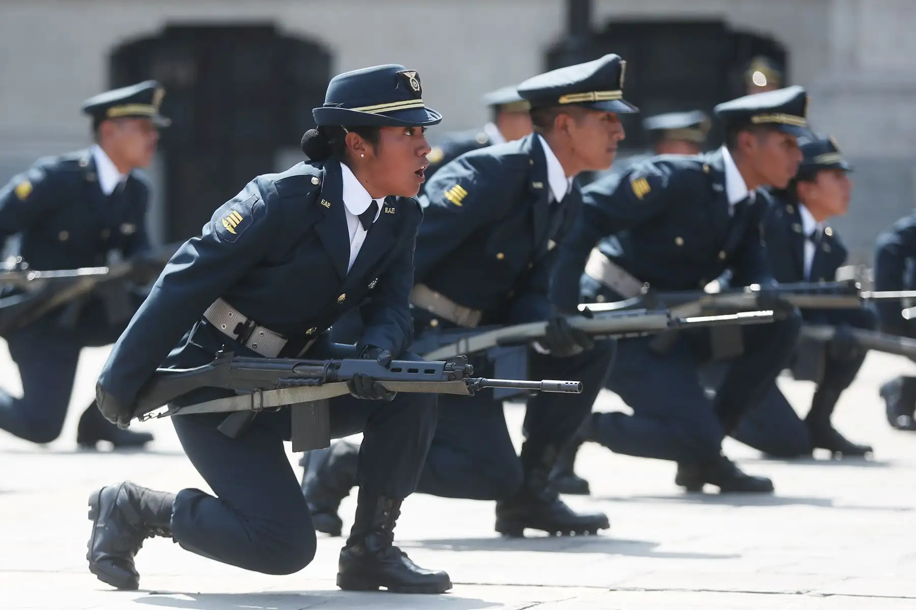 Tradicional cambio de guardia en Palacio de Gobierno. Foto: ANDINA/Prensa Presidencia