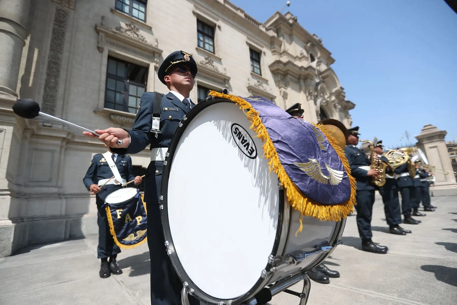 Tradicional cambio de guardia en Palacio de Gobierno. Foto: ANDINA/Prensa Presidencia