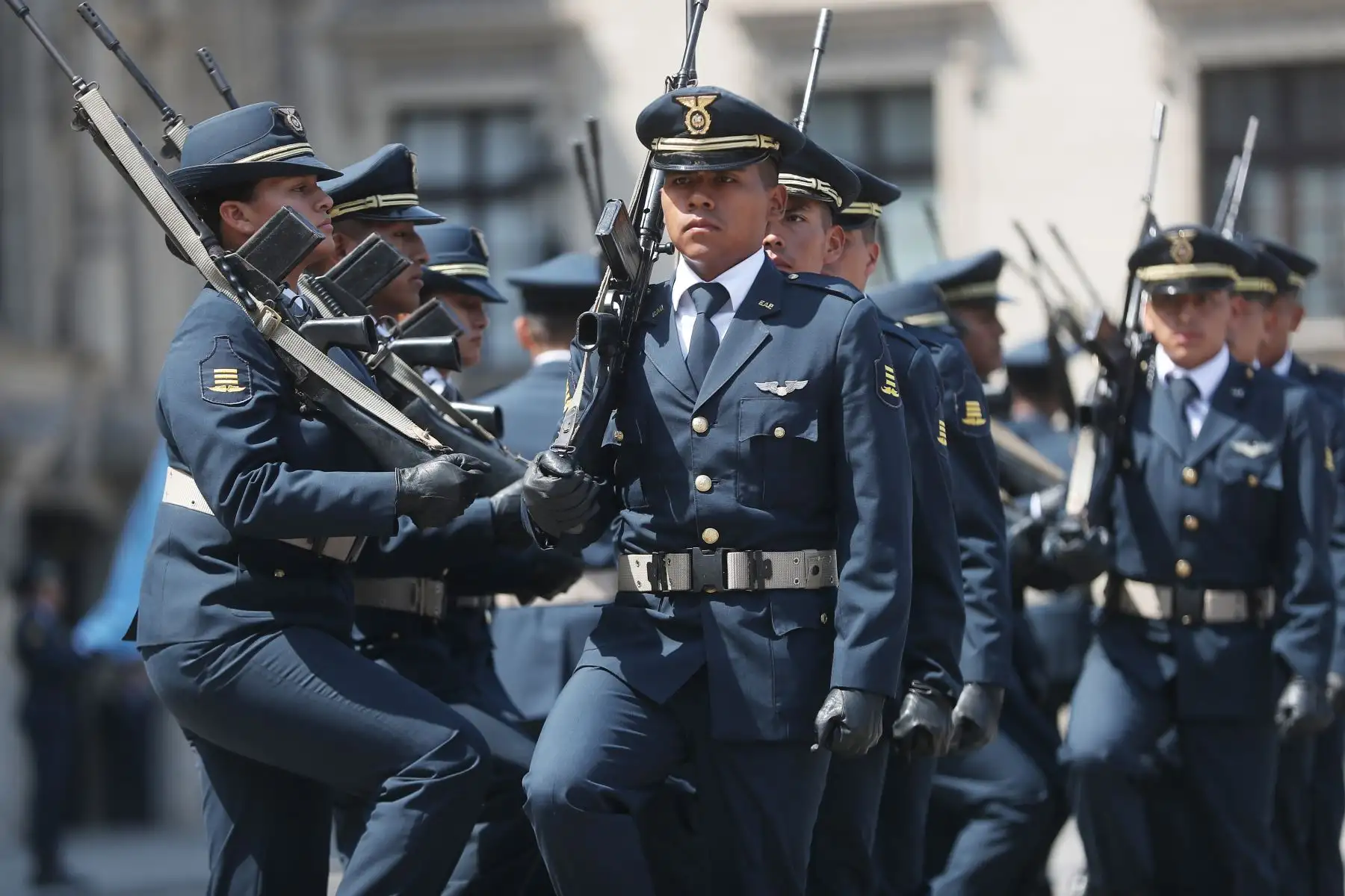 Tradicional cambio de guardia en Palacio de Gobierno. Foto: ANDINA/Prensa Presidencia