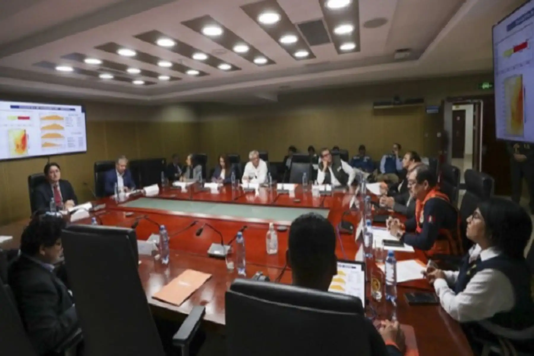 Las instituciones expusieron sus reportes durante la reunión del grupo de trabajo Fuerza de Tarea Ministerial para la Emergencia, informó la PCM.