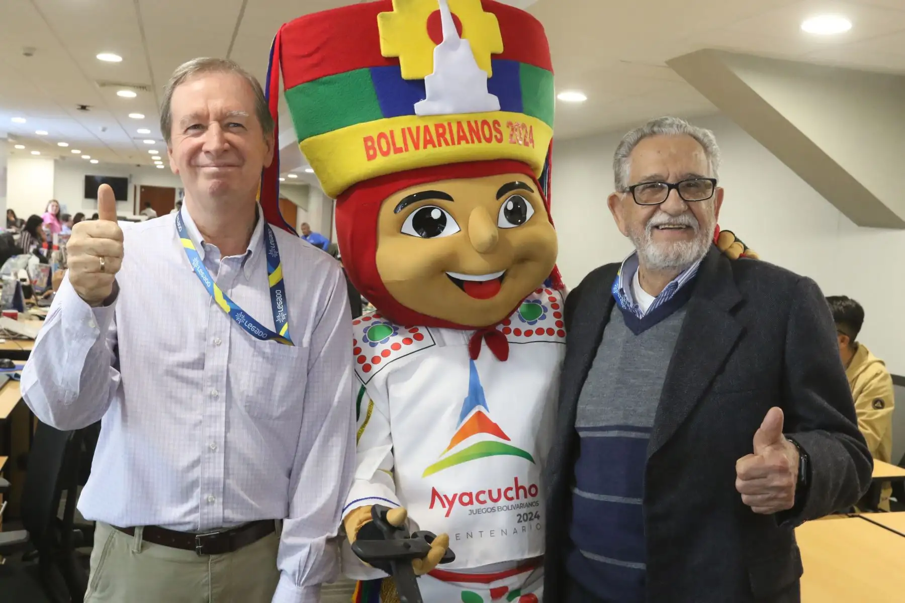 Proyecto Especial Legado presenta el Centro de Control y Operaciones de los juegos Bolivarianos del Bicentenario Ayacucho 2024, donde se podrá apreciar en tiempo real el avance de las diversas actividades para el desarrollo de esta competencia multideportiva, a realizarse del 28 de noviembre al 8 de diciembre.
FOTO:ANDINA/Hector Vinces