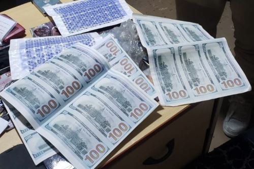 La policía nacional desbarata banda de falsificadores de billetes. Foto: ANDINA/Difusión