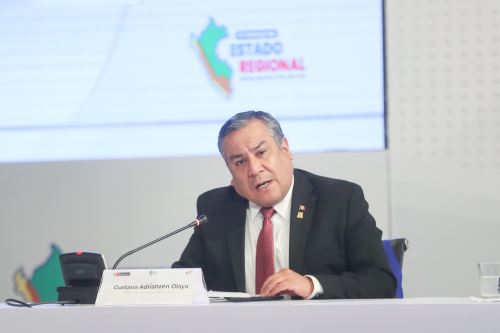 Presidente del Consejo de Ministros, Gustavo Adrianzén. ANDINA/Prensa Presidencia
