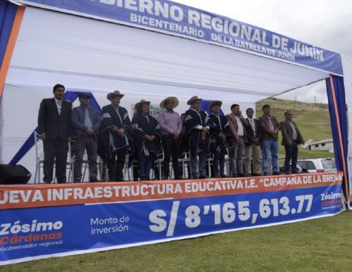 El Gobierno Regional de Junín destina más de S/ 8 millones en construcción de nuevo local de colegio Campaña de la Breña, ubicado en la zona rural de la provincia de Yauli La Oroya. ANDINA/Difusión