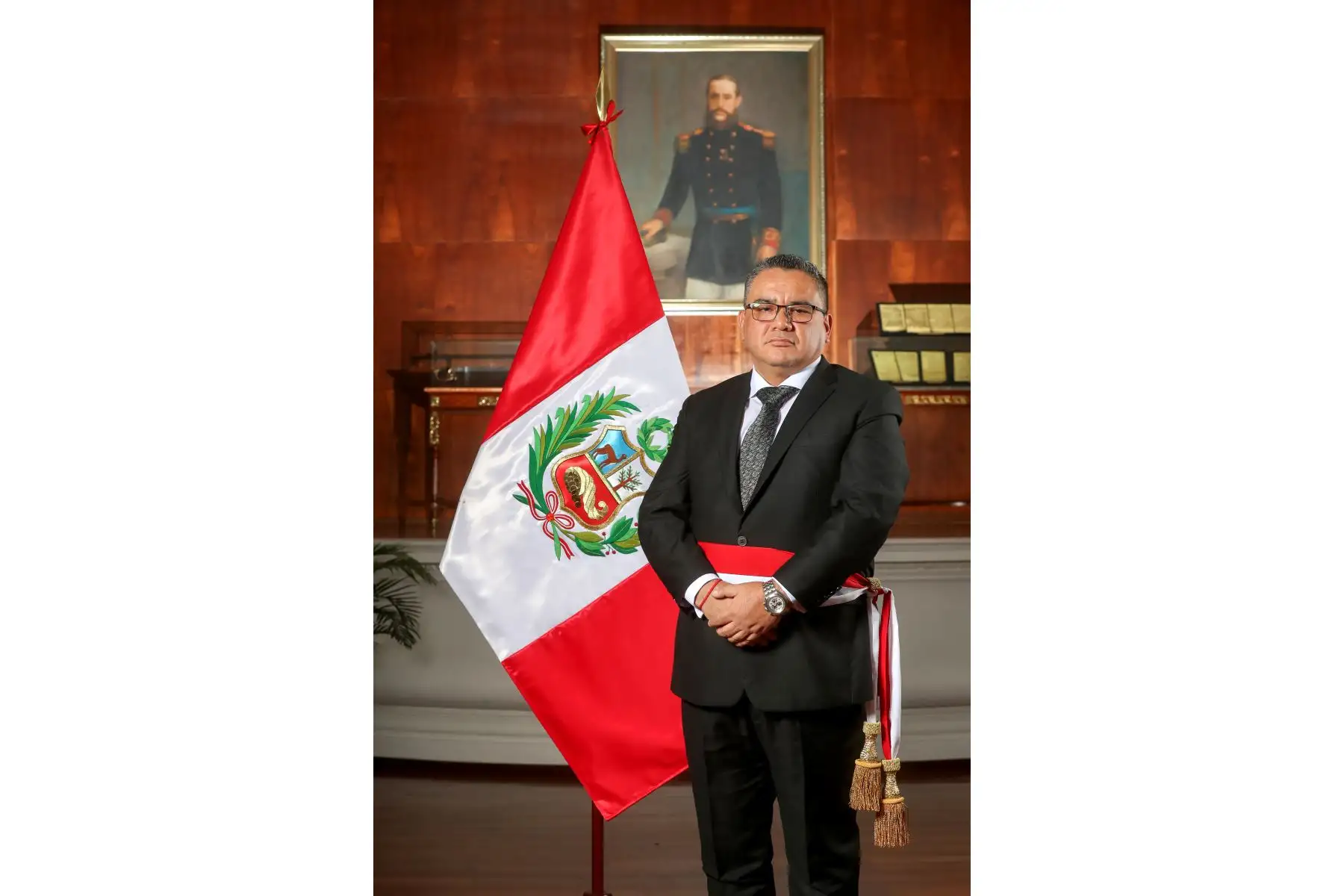 Juan José Santiváñez Antúnez jura como ministro del Interior. Foto: ANDINA/Prensa Presidencia