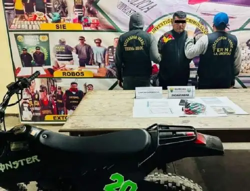 La Policía Nacional anunció la captura del presunto autor intelectual de los atentados con explosivos y disparos con fines extorsivos contra colegios ubicados en Trujillo. ANDINA/Difusión