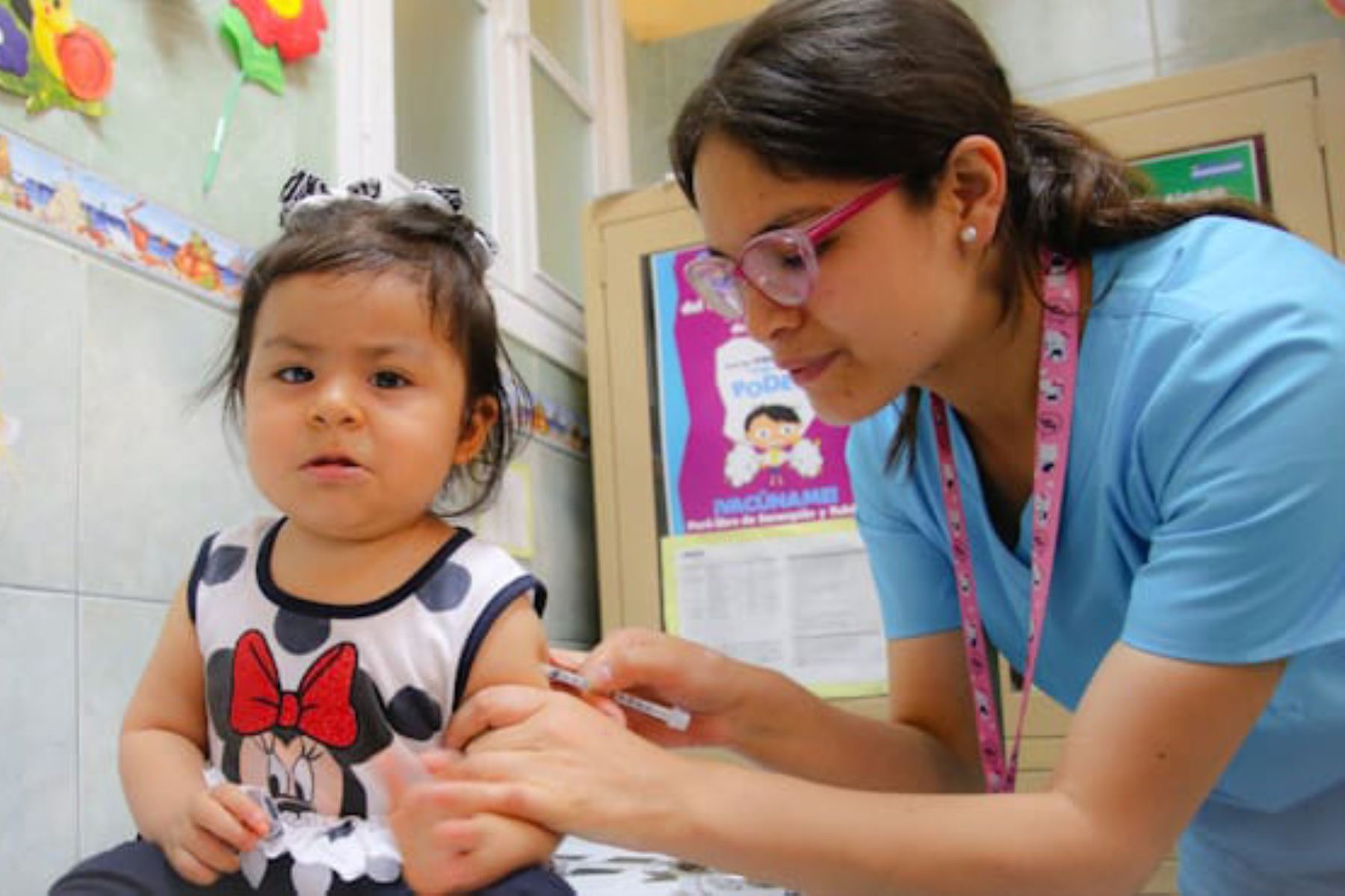 El Minsa recuerda que la vacuna se aplica a niños y niñas cuando cumplen 1 año de edad. Foto: ANDINA/Difusión