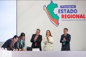Convenio entre el Minsa y el  Gore Cajamarca se firmó durante el IV Consejo de Estado Regional, con la asistencia de la presidenta Dina Boluarte,