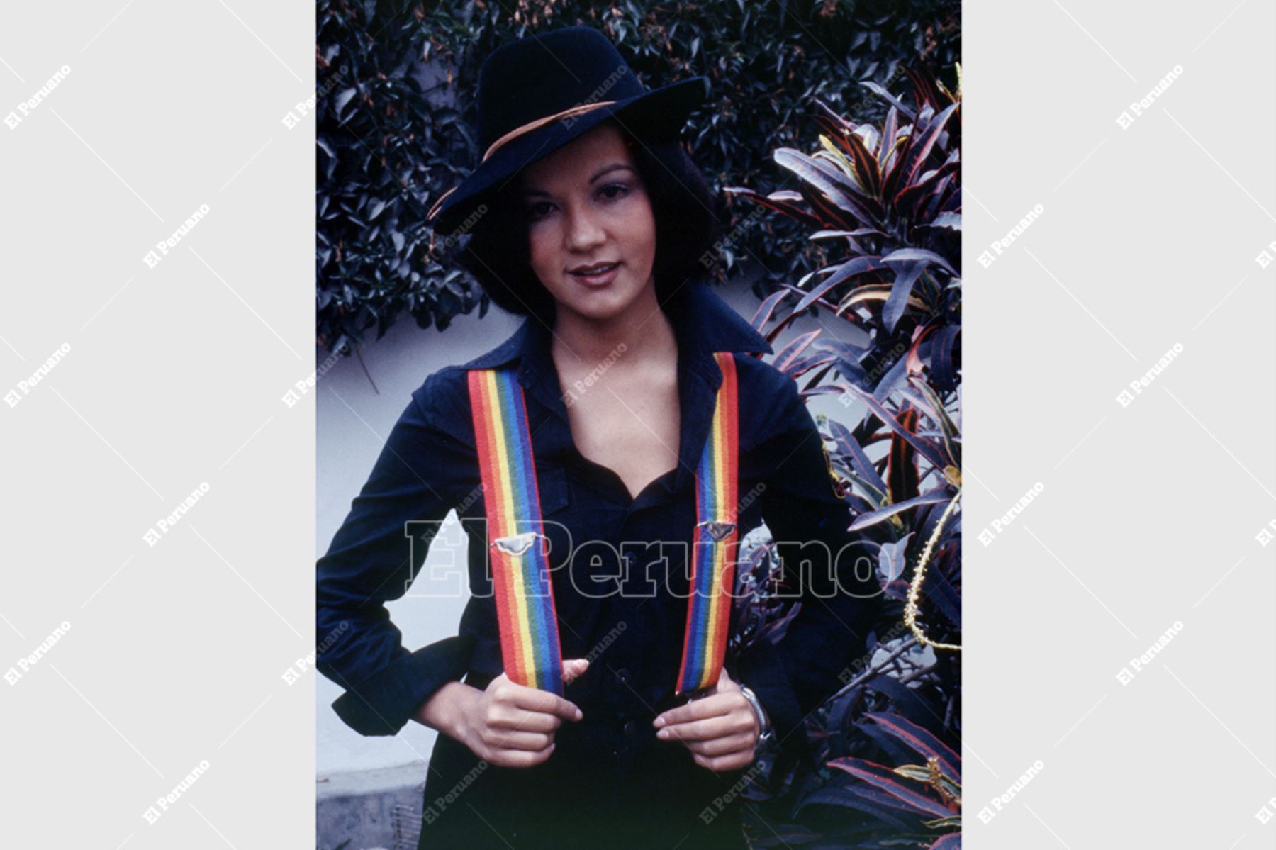 Lima - 24 agosto 1978 / Yola Polastri, animadora infantil y conductora del programa Hola Yola de América Televisión. Foto: Archivo Histórico de El Peruano / Rolando Ángeles