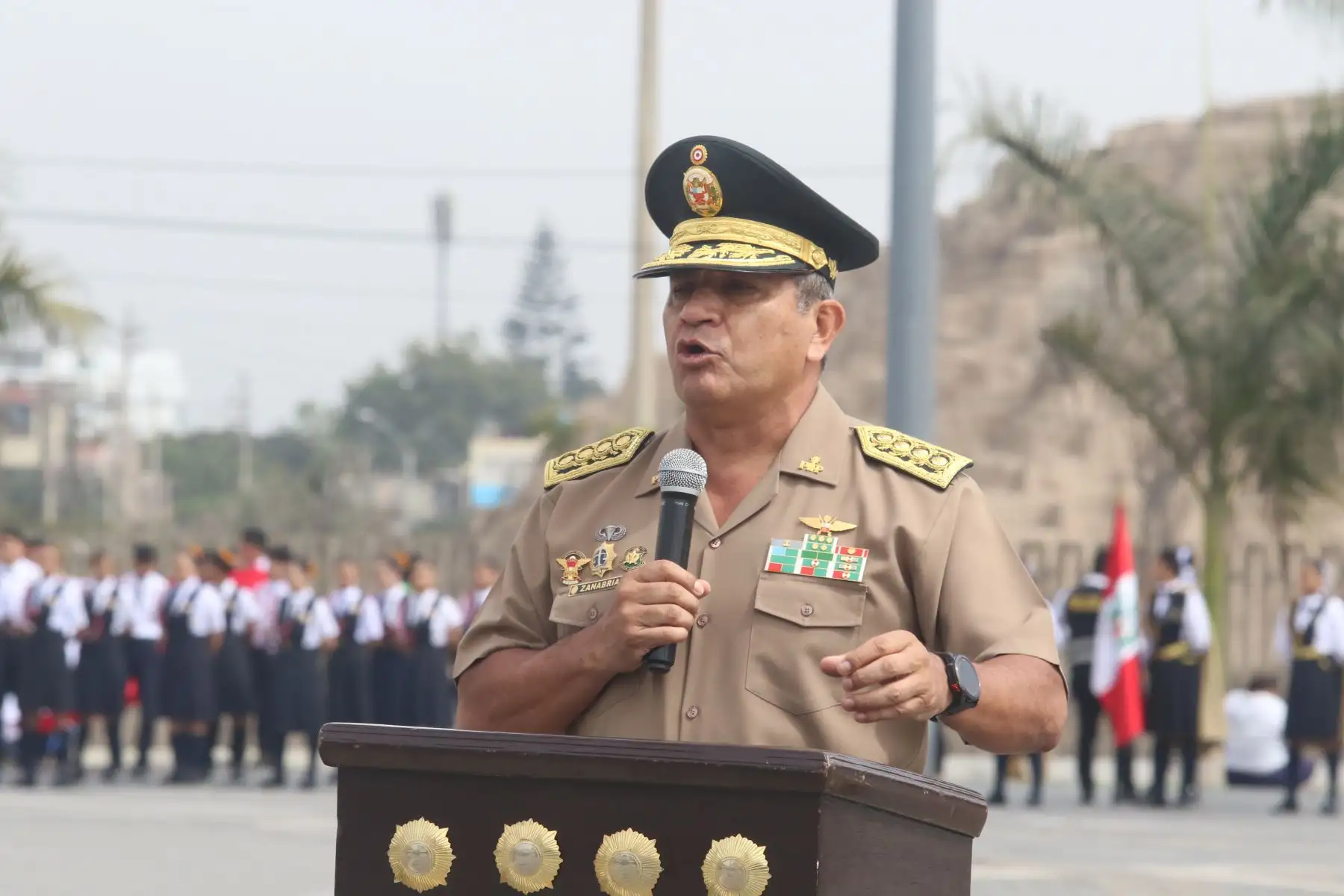 Víctor Zanabria, comandante general de la Policía Nacional. Foto: ANDINA/Héctor Vinces