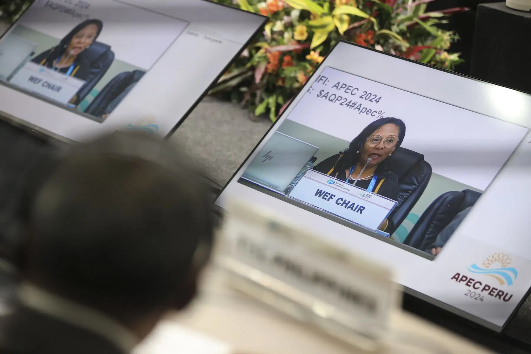 La presidenta Dina Boluarte participa en la reunión de ministras y ministros de los sectores mujer y comercio, integrantes de las 21 economías de APEC Asia Pacífico, realizada en Arequipa.
Foto: ANDINA/ Prensa Presidencia