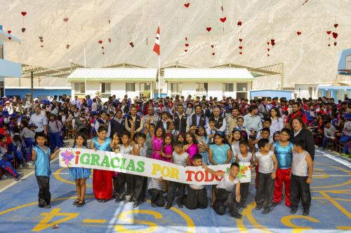 El aporte de Fidamar en Secocha se concretó gracias al trabajo coordinado con la Gerencia Regional de Educación de Arequipa. Foto: ANDINA/Fidamar