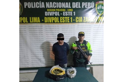 El intervenido fue identificado como Víctor Andrés Oquendo Bravo (29), alias “Chipa”. Foto: ANDINA/Difusión