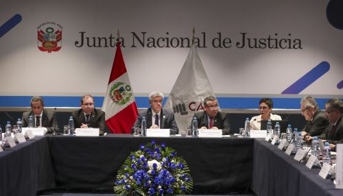 Presidente del Consejo de Ministros, Gustavo Adrianzén, participó en 42 sesión de la Comisión de Alto Nivel Anticorrupción (CAN),