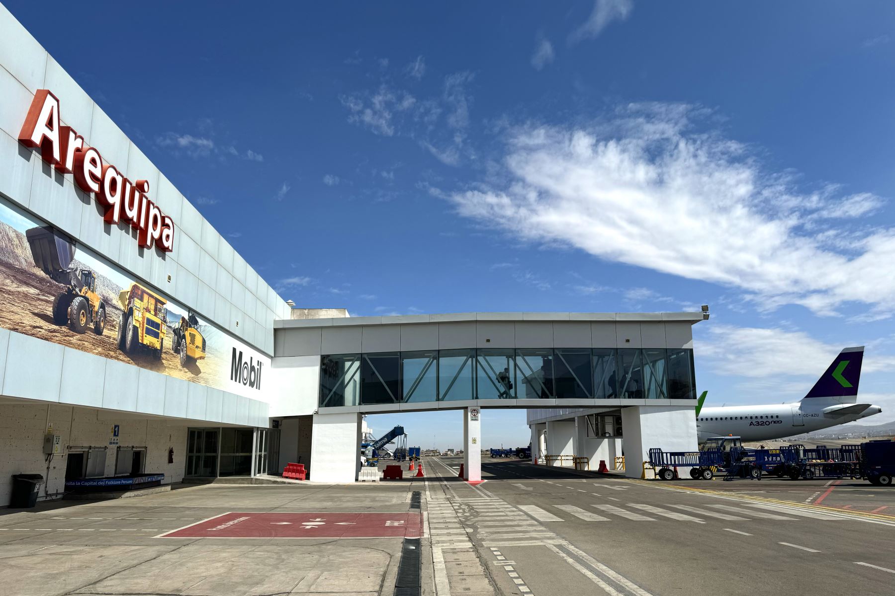 Aeropuerto Internacional Alfredo Rodríguez Ballón de Arequipa. Foto: ANDINA/Daniel Bracamonte