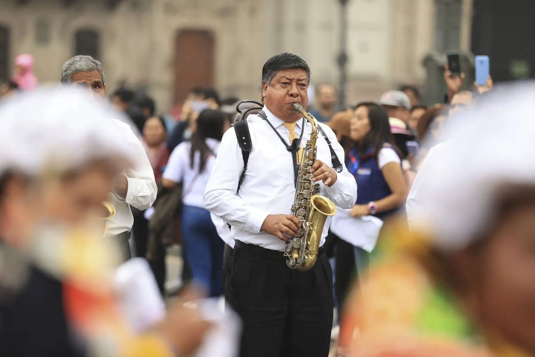 La presidenta Dina Boluarte participó del inicio de las actividades por los 200 años de la Batalla de Junín, que estuvo matizada con una comparsa folklórica integrada por los gloriosos Húsares de Junín. Foto:ANDINA/ Prensa Presidencia