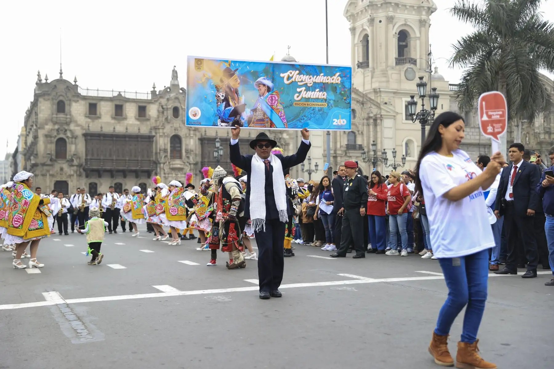 La presidenta Dina Boluarte participó del inicio de las actividades por los 200 años de la Batalla de Junín, que estuvo matizada con una comparsa folklórica integrada por los gloriosos Húsares de Junín. Foto:ANDINA/ Prensa Presidencia