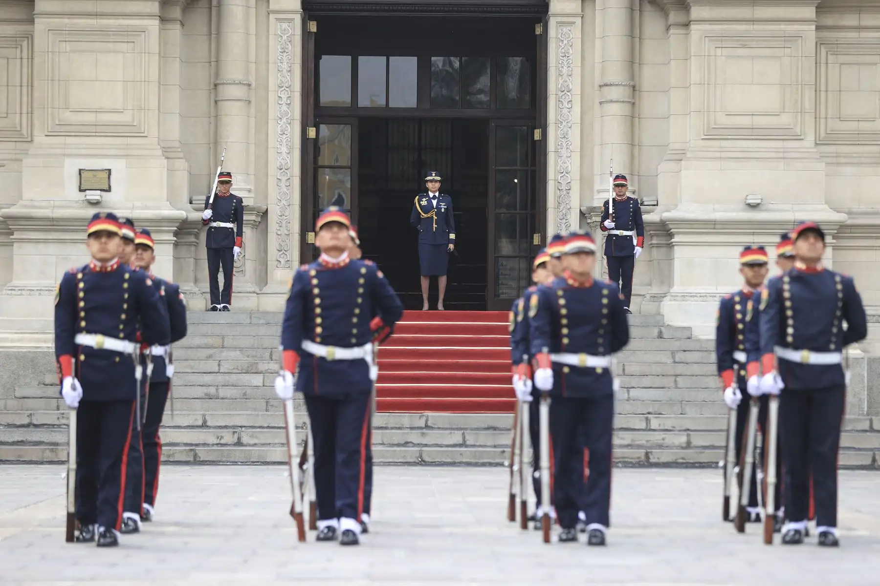 Tradicional cambio de guardia en Palacio de Gobierno. Foto: ANDINA/ Prensa Presidencia