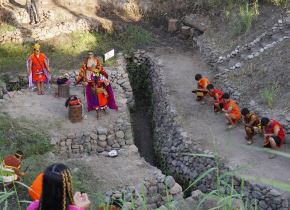 La provincia de Nasca celebra su Semana Turística con la escenificación del Yaku Raymi, la ancestral fiesta del agua donde se rinde homenaje al vital recurso, elemento vital de la cultura Nasca. Foto: Genry Bautista