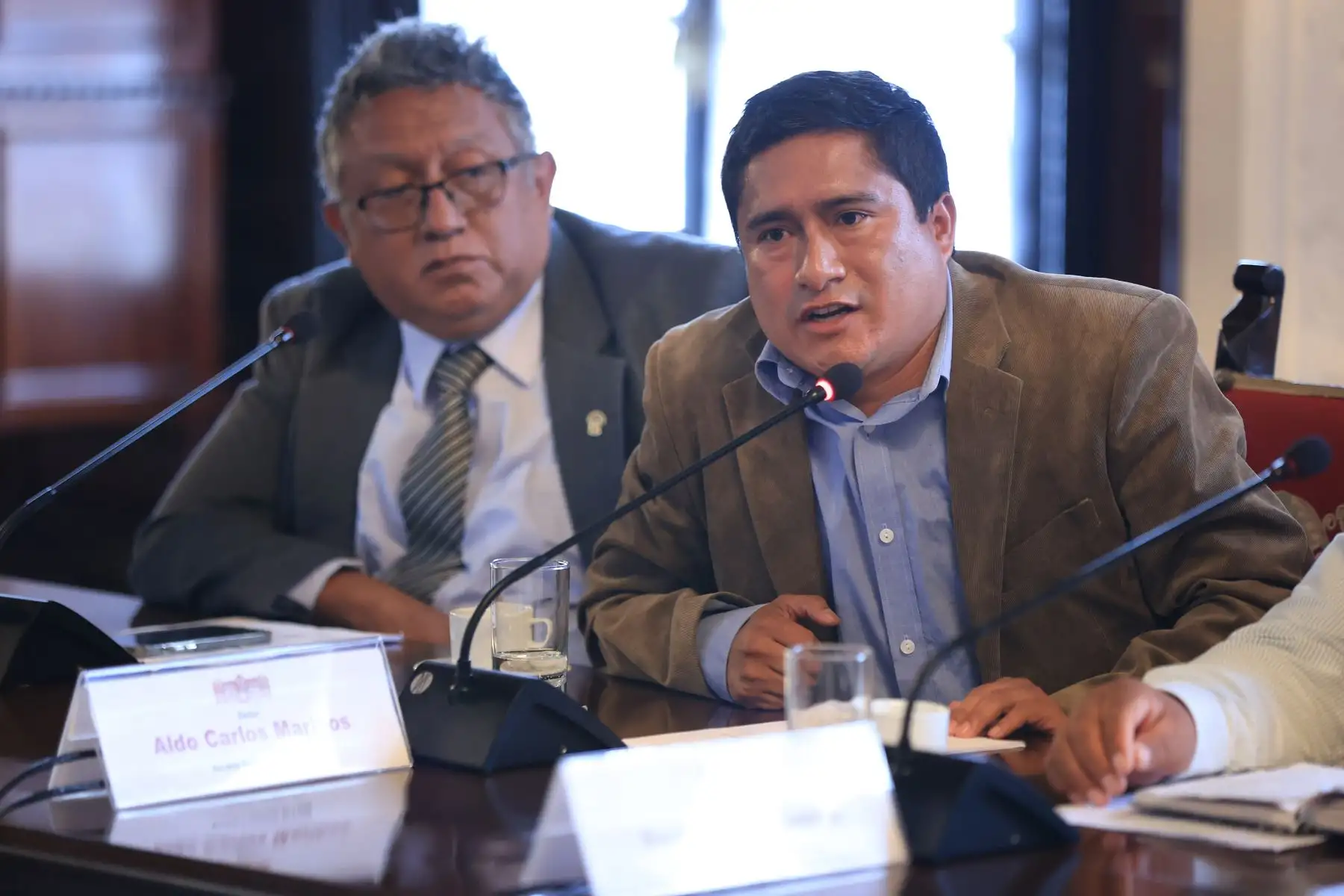 La presidenta Dina Boluarte sostuvo una reunión de trabajo, en Palacio de Gobierno, con alcaldes provinciales y distritales de las provincias de Pataz y Sánchez Carrión, de La Libertad. 
Foto: ANDINA/Prensa Presidencia