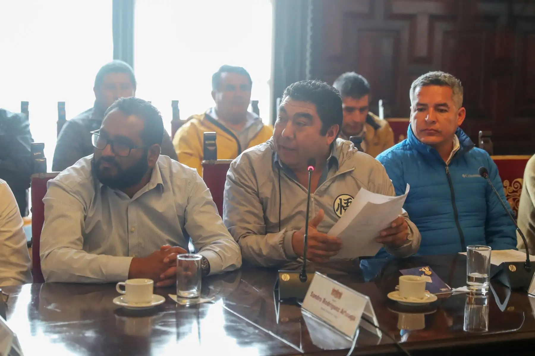 La presidenta Dina Boluarte sostuvo una reunión de trabajo, en Palacio de Gobierno, con alcaldes provinciales y distritales de las provincias de Pataz y Sánchez Carrión, de La Libertad. 
Foto: ANDINA/Prensa Presidencia